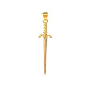 Elegant Gold Sword Pendant gold filled